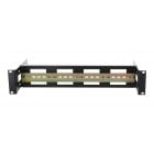 2U DIN rail for 19-inch racks - adjustable in depth