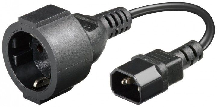 Buy Power cord AC plug to C14 0,15m black?