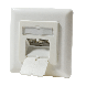 Cat6a UTP / STP flush mounted socket, ivory