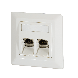 Keystone front panel, ivory