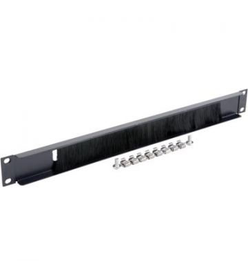19 inch cable entry panel with brush strip - 1U
