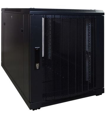 12U mini server rack with perforated door 600x1000x720mm (WxDxH)