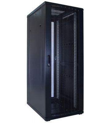 32U server rack with perforated door 600x800x1600mm (WxDxH)