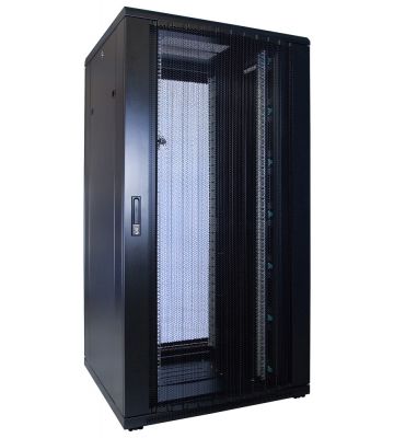 32U server rack with perforated door 800x800x1600mm (WxDxH)