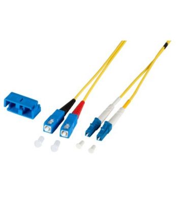 OS2 duplex fibre optic cable LC-SC 0,50m