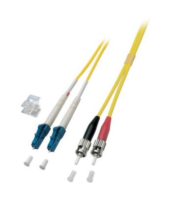 OS2 duplex fibre optic cable LC-ST 10m
