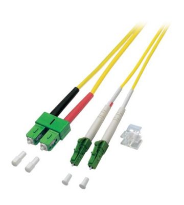 OS2 duplex fibre optic cable LC/APC-SC/APC 2m
