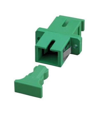 Singlemode coupler SC-SC simplex green