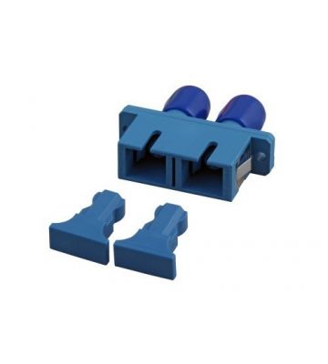 Singlemode coupler SC-ST duplex blue