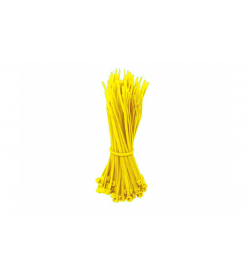 Cable ties 200mm yellow - 100 pieces