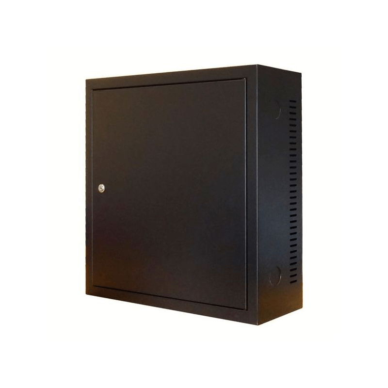 3U wall cabinet with metal door 185mm deep