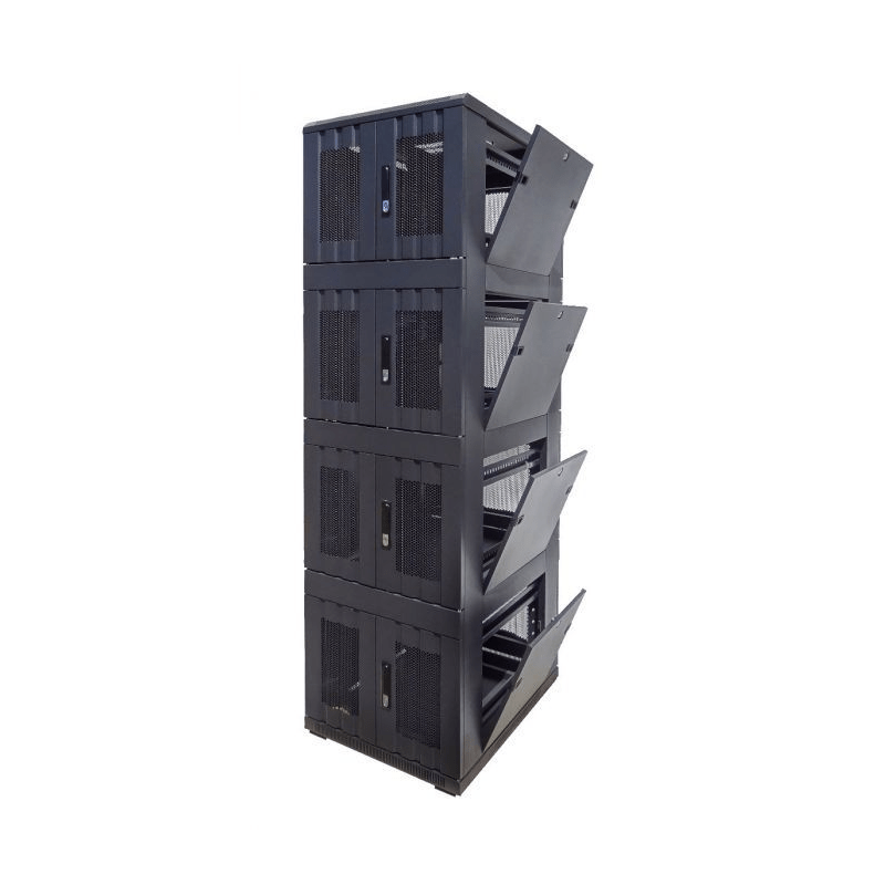 42U compartment server rack with  perforated door - 4x9U - 800x1000x2000mm (WxDxH)