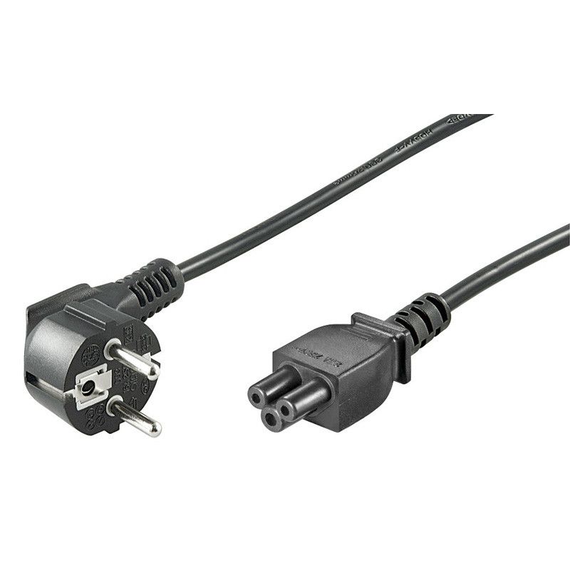demonstratie Turbulentie Praktisch Angled power cord schuko to C5 1,80m black kopen? Slechts €6.44