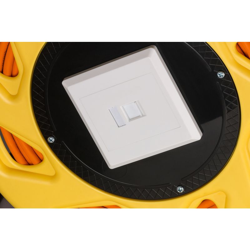 Buy CAT7 S/FTP cable reel with CAT6a keystone connector - RJ45 - 50 m?