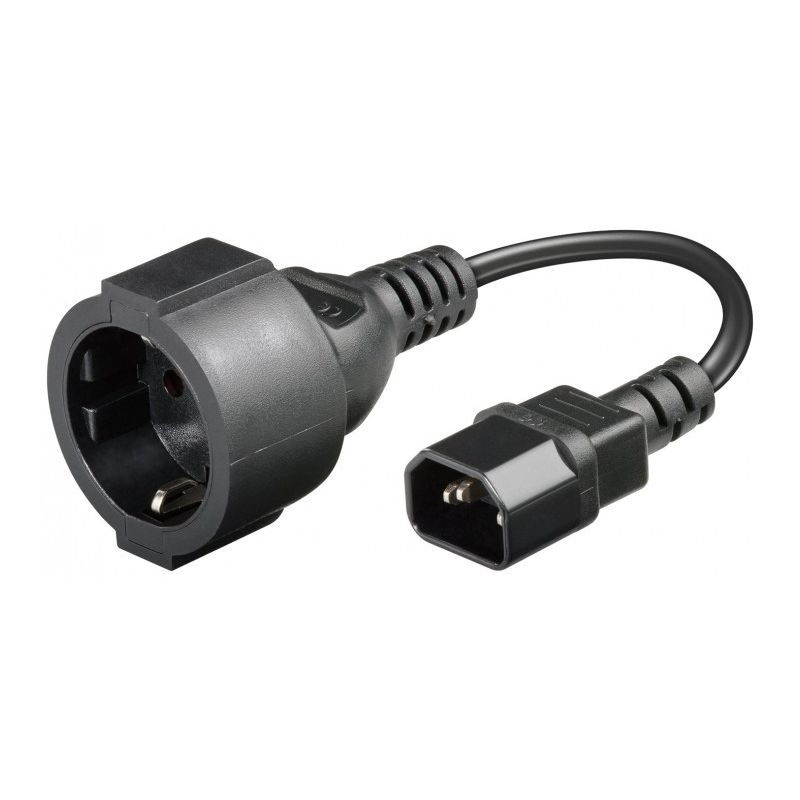 Buy Power cord AC plug to C14 0,15m black?