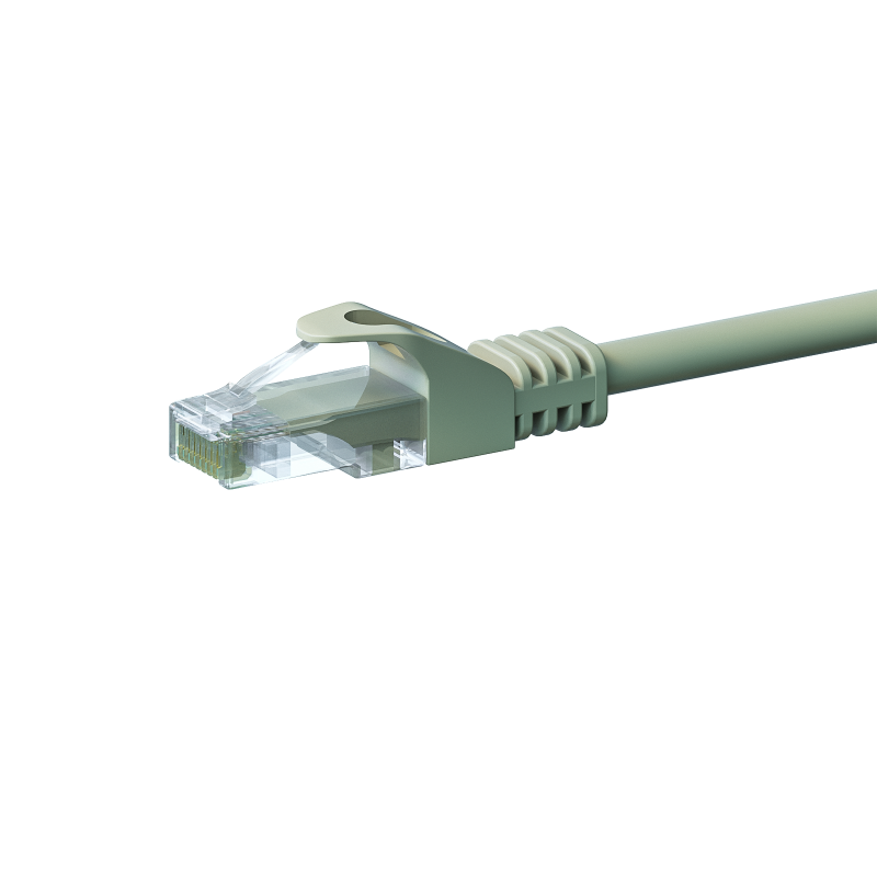 UTP CAT5e 0,25m grey - 100% copper 