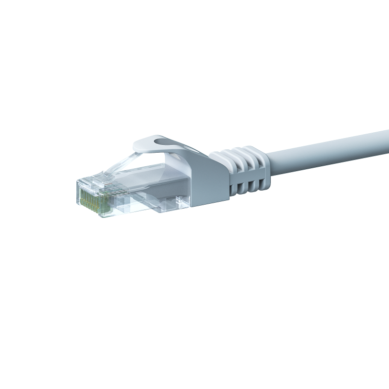 UTP CAT5e 0,25m white - 100% copper 