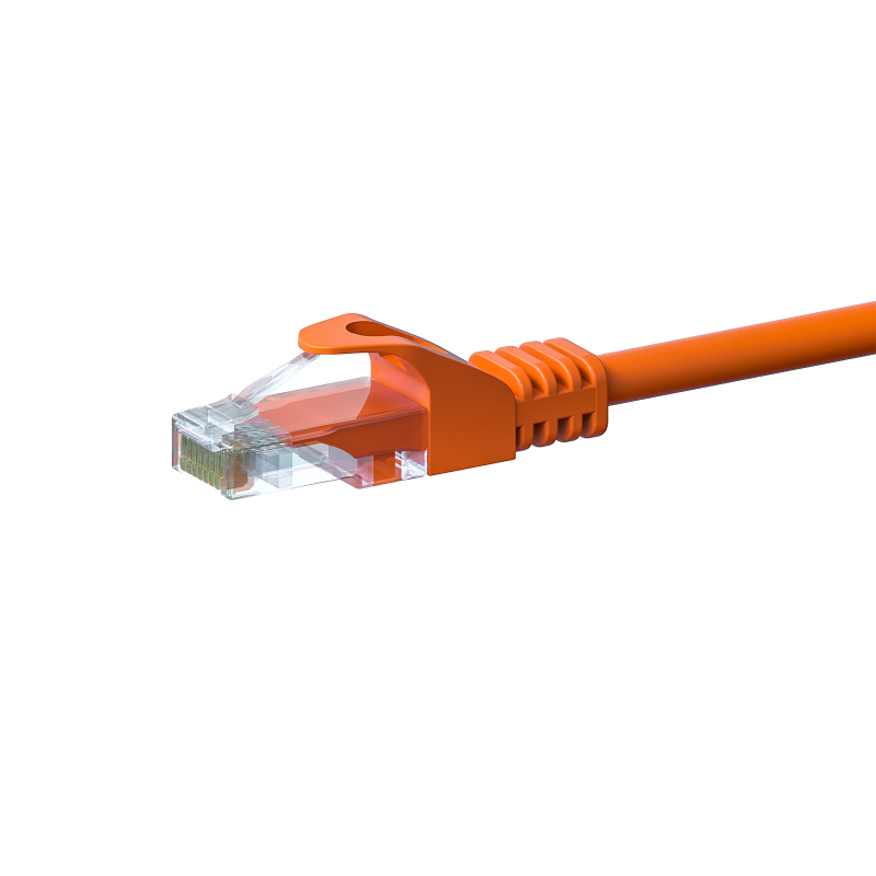 UTP CAT5e 0,50m orange - 100% copper