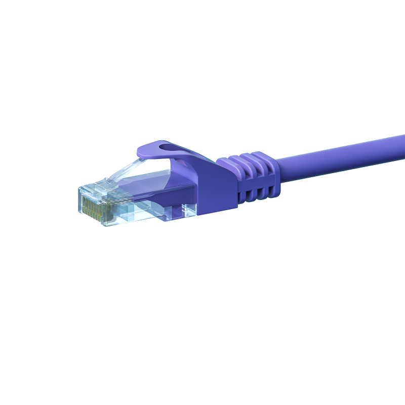 UTP CAT5e 0,50m purple - 100% copper