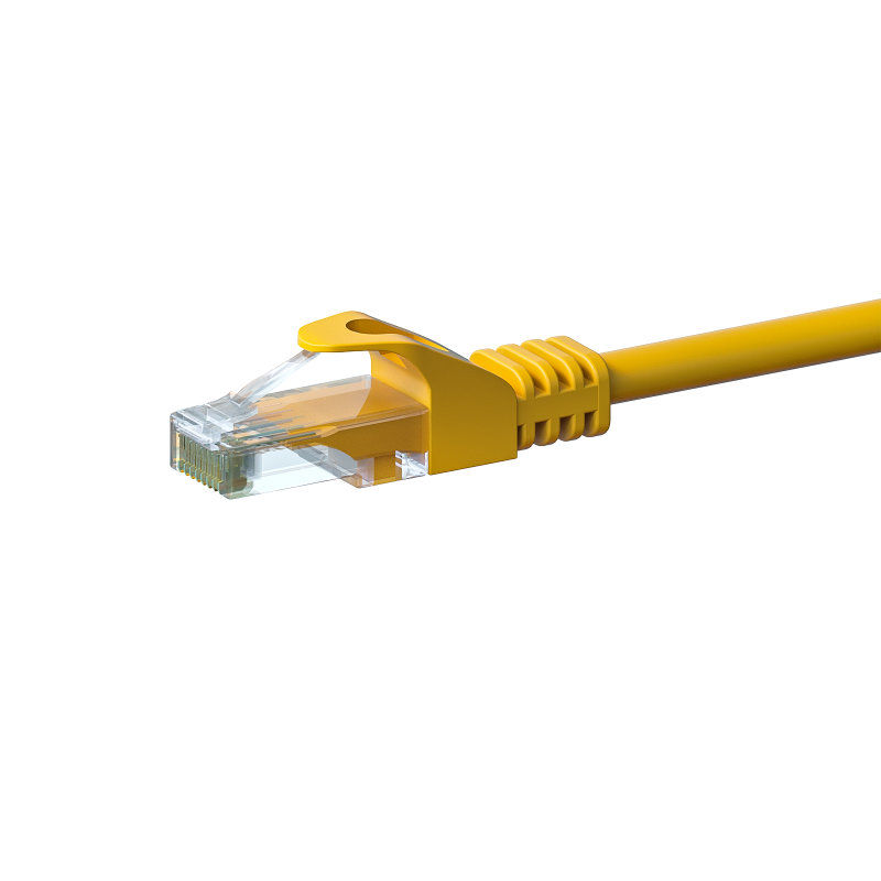 CAT6 UTP 0,25m yellow - CCA