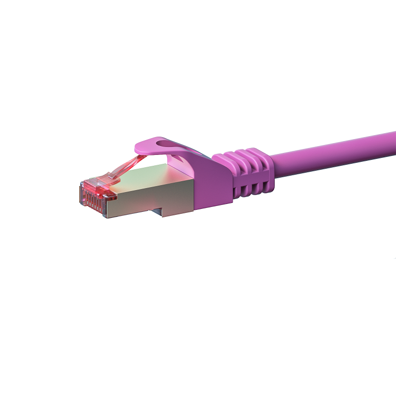 CAT6 S/FTP (PIMF) 0,25m pink 