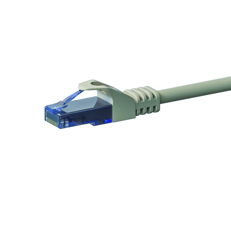 UTP CAT6a 0,25m grey - 100% copper