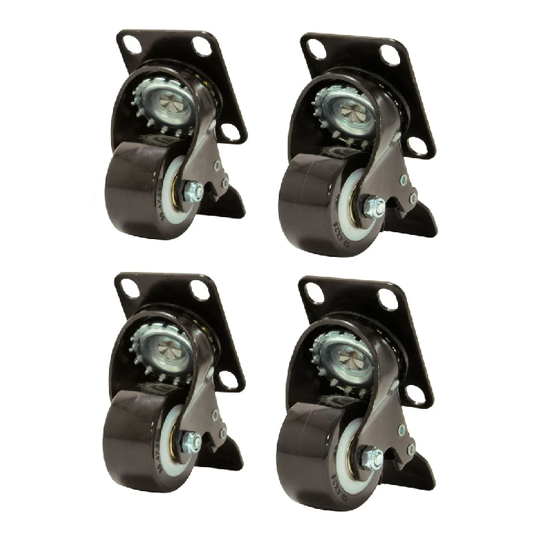 Set castors with brake for all server racks