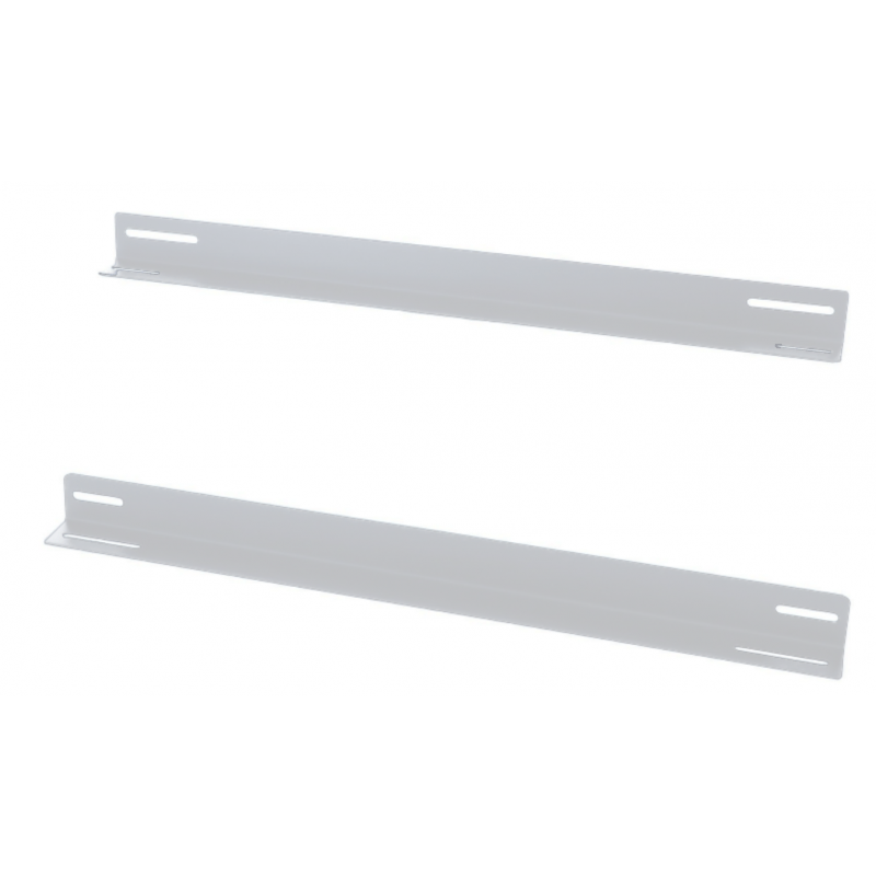 L-section 2-pack suitable for 450mm deep wall mount server racks - white