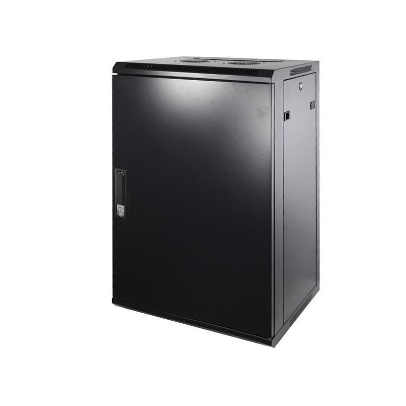 18U wall mount server rack with metal door 600x600x900mm (WxDxH)