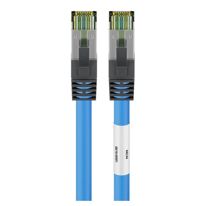 Cat8 S/FTP (PIMF) 0,25m blue