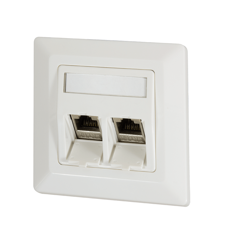 Keystone front panel, ivory