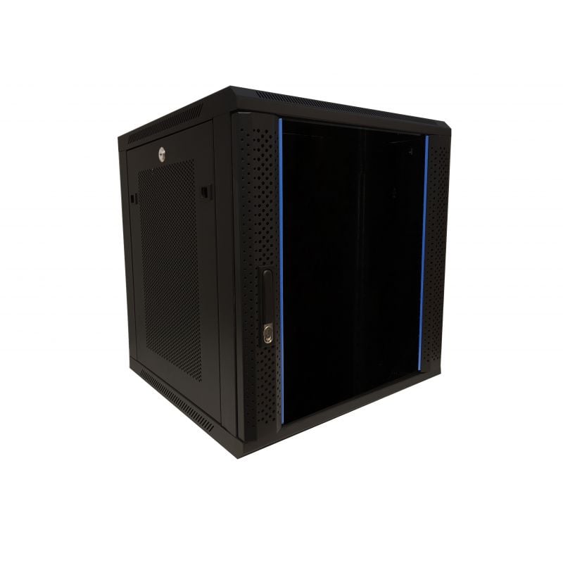 12U Server Rack Cabinet, Server-Depth, Wall-Mount, Side-Mount