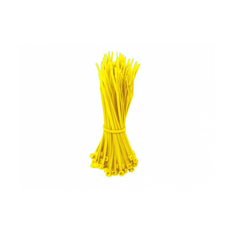 Cable ties 280mm yellow - 100 pieces