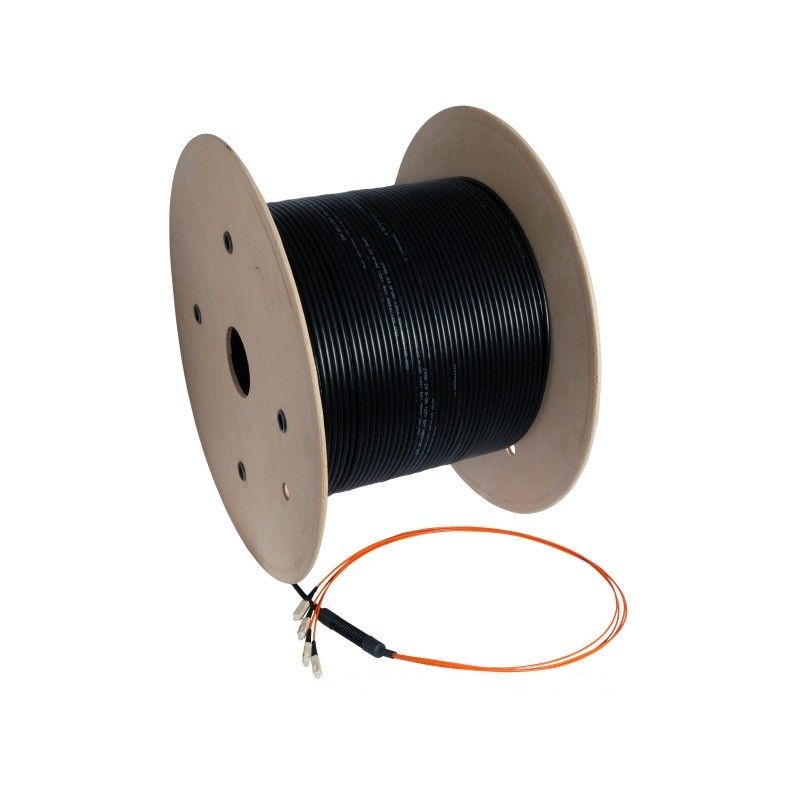 Schrijf een brief Verenigde Staten van Amerika Tropisch OS2 fibre optic cable custom made 24 fibres incl. connectors kopen? Slechts  €553.49